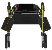 Rehasense Outdoor Arthritis Rollator Navigator AIR mit Unterarmauflagen Zusätzliches Produktbild für Arthritis Rollator Navigator AIR mit Unterarmauflagen