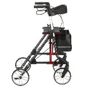 Leichtgewicht Rollator Elan Classic anthrazit rot Zusätzliches Produktbild für Leichtgewicht Rollator Elan Classic - Elan Plus