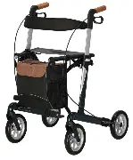 Leichtgewicht Rollator Vital Carbon Plus smaragdgrün mit viel Zubehör Zusätzliches Produktbild für Russka Rollator Vital Carbon - Carbon Plus