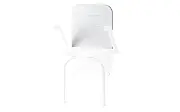 wärmeisolierendes Rückenpolster für ETAC Relax weiß komplett Zusätzliches Produktbild für Duschklappsitz ETAC Relax