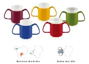 ORNAMIN Trinkbecher Ergo Vital 815 Zusätzliches Produktbild für ORNAMIN 2-Henkel-Becher mit Trink-Trick