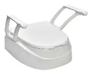Toilettensitzerhöhung SmartFix zur Topmontage Zusätzliches Produktbild für Toilettensitzerhöhung QuickTop mit Armlehnen