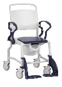 Rebotec Duschrollstuhl Erfurt mit Eimer und Abdeckung Zusätzliches Produktbild für Rebotec Duschrollstuhl Erfurt