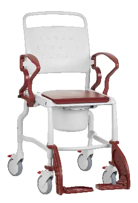 Produktdetails: Rebotec Toilettenrollstuhl Hamburg, höhenverstellbar Produktbild Rebotec Toilettenrollstuhl Hamburg, höhenverstellbar