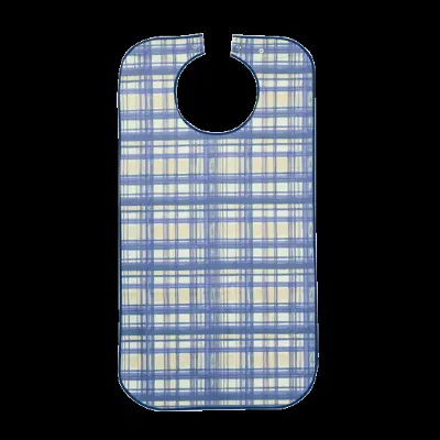 Produktdetails: Suprima Ess-Schürze Polyester blau kariert Produktbild Suprima Ess-Schürze Polyester blau kariert