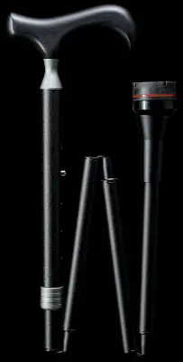 Produktdetails: Faltstock Physio schwarz Produktbild Faltstock Physio schwarz