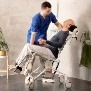 Etac Dusch- und Toilettenrollstuhl Swift Mobil Zusätzliches Produktbild für Etac Dusch- und Toilettenrollstuhl Swift Mobil Tilt-2 mit Kippfunktion