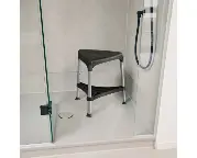 Eck-Duschhocker Laguna Zusätzliches Produktbild für Russka Eck-Duschhocker Laguna weiß / schwarz
