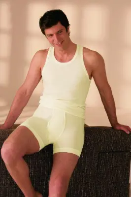 Produktdetails: Sangora Herren-Unterhose kurz mit 20% Angora Produktbild Sangora Herren-Unterhose kurz mit 20% Angora