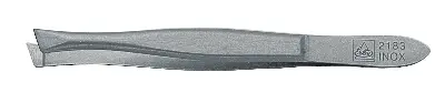 Produktdetails: Erbe Pinzette rostfrei schräg 8 cm Produktbild Erbe Pinzette rostfrei schräg 8 cm