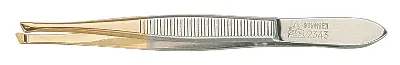 Produktdetails: Erbe Pinzette Goldspitze schräg 8 cm Produktbild Erbe Pinzette Goldspitze schräg 8 cm