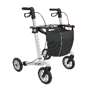Leichtgewicht Rollator Athlon Carbon grey matt mit Komfort Softrad Zusätzliches Produktbild für Carbon Rollator Athlon SL