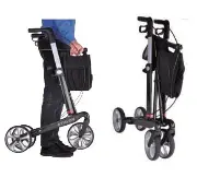 Leichtgewicht Rollator Athlon Carbon Zusätzliches Produktbild für Carbon Rollator Athlon HD extrabreit