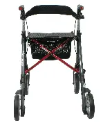 Leichtgewicht Rollator Elan Classic anthrazit rot in Laufrichtung Zusätzliches Produktbild für Leichtgewicht Rollator Elan Classic - Elan Plus