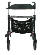 Leichtgewicht Rollator Elan Classic anthrazit rot von vorne Zusätzliches Produktbild für Leichtgewicht Rollator Elan Classic - Elan Plus