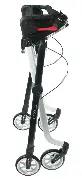 Indoor-Rollator Pixel schwarz-weiß mit Korb-Tablett  Zusätzliches Produktbild für Indoor Rollator Pixel