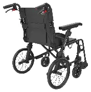 Transportrollstuhl ICON35 LX silber Zusätzliches Produktbild für Transportrollstuhl ICON 35LX mit 14 Zoll