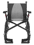 Transportrollstuhl ICON35 LX silber Zusätzliches Produktbild für Transportrollstuhl ICON 35LX mit 14 Zoll