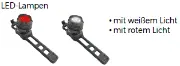 LED Lampe für Rollator Athlon/Server SL Zusätzliches Produktbild für LED-Lampen-Set Rot/Weiß für Rollator Athlon/Server/Nowego