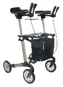 Rehasense Arthritis Rollator Navigator Champagner mit Unterarmauflagen und Softrad Zusätzliches Produktbild für Arthritis Rollator Navigator mit Unterarmauflagen