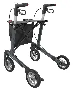 Leichtgewicht Rollator Server Komfort Softrad, weinrot Zusätzliches Produktbild für Leichtgewicht Rollator Server Komfort