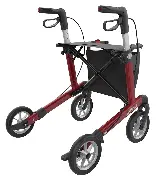 Leichtgewicht Rollator Server Komfort Softrad, weinrot Zusätzliches Produktbild für Leichtgewicht Rollator Server Komfort