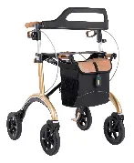 Carbon Rollator Saljol CR62 British Green mit Extra Auflage für die Handfläche Zusätzliches Produktbild für Saljol Carbon Rollator mit Vollausstattung