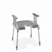 Aquatec Duschhocker Sorrento, komplett Zusätzliches Produktbild für Aquatec Duschstuhl Sorrento mit Hygieneaussparung, komplett