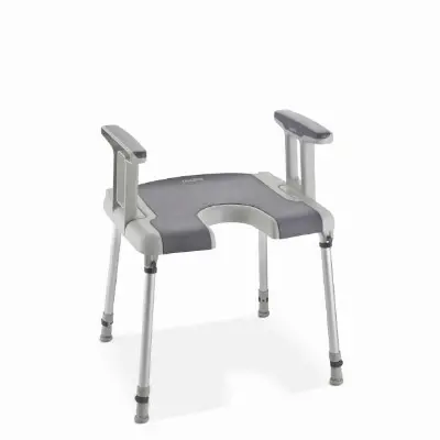 Produktdetails: Aquatec Duschhocker Sorrento mit Armlehnen und Hygieneausschnitt Produktbild Aquatec Duschhocker Sorrento mit Armlehnen und Hygieneausschnitt
