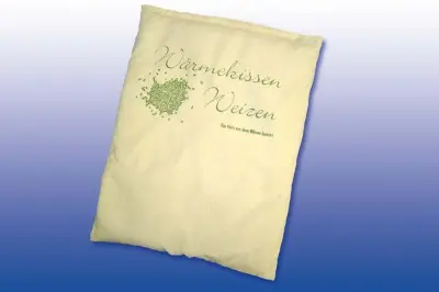 Produktbild Wärmekissen Dinkel - Weizen mit Bezug gelb