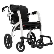 Rollz Motion 2M Pebble White mit Rollstuhlpaket pannensicher Zusätzliches Produktbild für Rollz Motion 2 - Rollator-Rollstuhl in einem