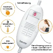 Beurer Heizkissen HK49 Cosy für Bauch und Rücken, grau Zusätzliches Produktbild für Beurer Heizkissen HK49 Cosy für Bauch und Rücken, grau