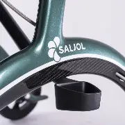 Carbon Rollator Saljol CR62 British Green inklusive Stockhalter Zusätzliches Produktbild für Saljol Carbon Rollator mit Vollausstattung