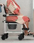 Dusch-u.Toilettenrollstuhl Kakadu Zusätzliches Produktbild für Mobilex Dusch-u.Toilettenrollstuhl Kakadu in 4 Sitzbreiten