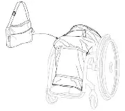 Keine Abbildung zugeordnet  Zusätzliches Produktbild für Invacare my Blanket Regenschutz Winter L/XL für Rollstuhlfahrer
