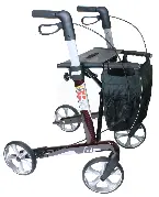 Leichtgewicht Rollator Vital Carbon rubinrot Zusätzliches Produktbild für Russka Rollator Vital Carbon - Carbon Plus