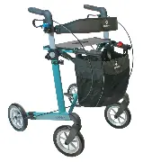 Leichtgewicht Rollator Server Komfort L azurblau mit Zubehörpaket Zusätzliches Produktbild für Leichtgewicht Rollator Server Komfort