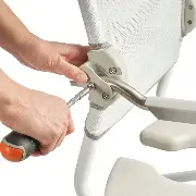 Etac Dusch- und Toilettenrollstuhl Swift Mobil Zusätzliches Produktbild für Etac Dusch- und Toilettenrollstuhl Swift Mobil Tilt-2 mit Kippfunktion