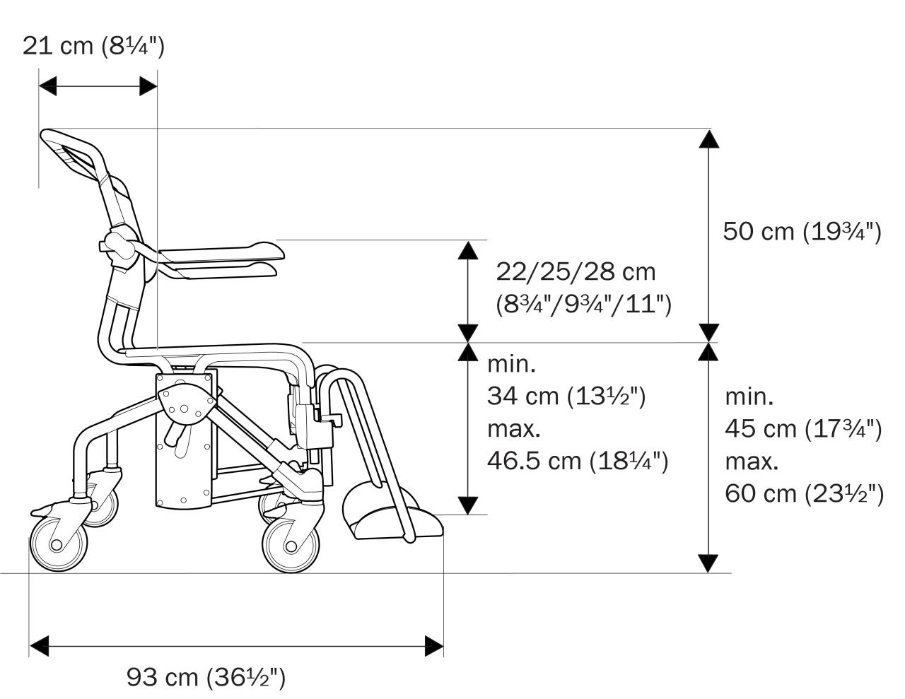 Etac Swift Mobil Technische Daten