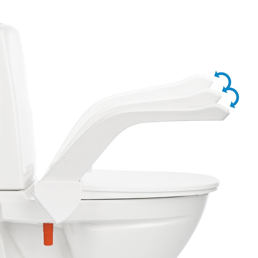 Toilettensitzerhöhung My-Loo fest - verstellbare Armlehnen